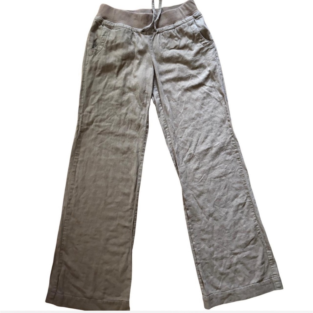 Beige Drawstring Lounge Pants - Picture 4 of 8